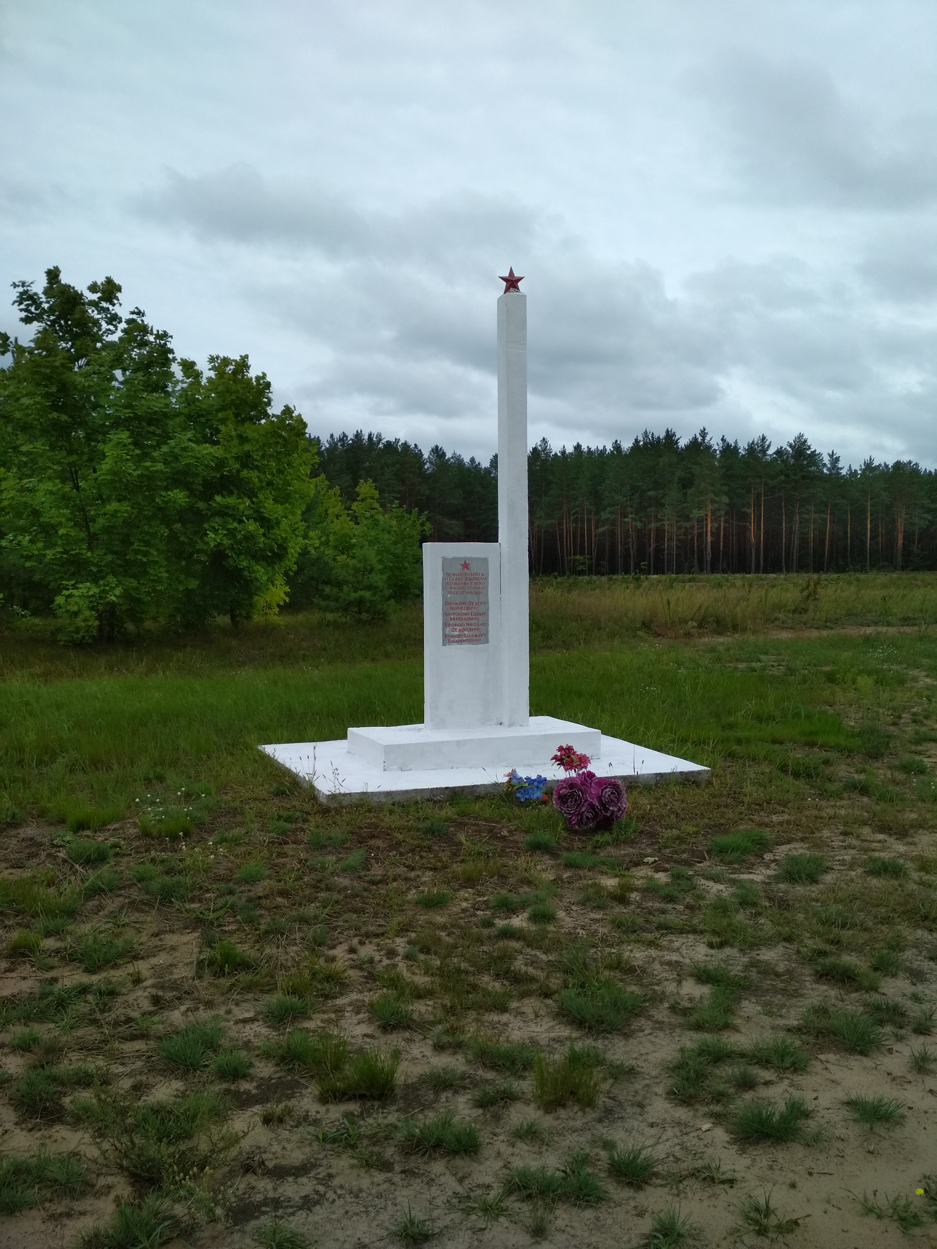 Обелиск Воинам-землякам, расположенная в п. Свирежа, Лоевский район, Гомельская область